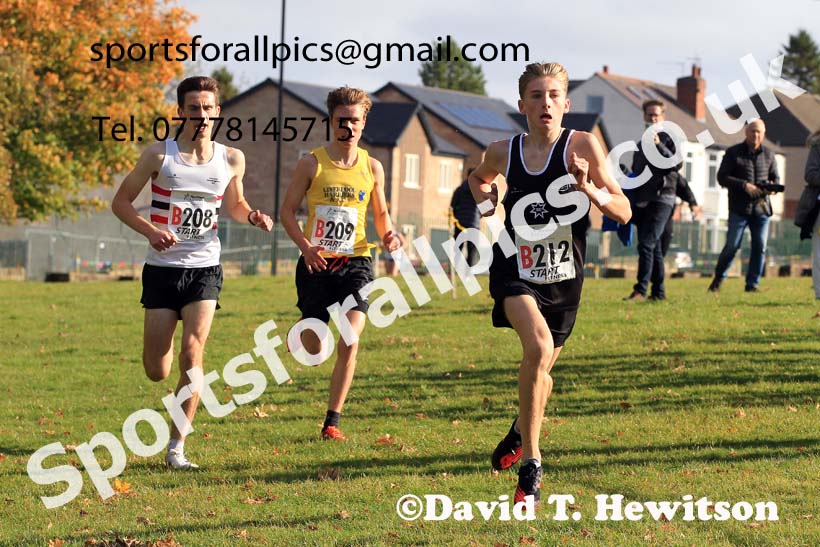 Mens under-17s 2022 Northern Cross Country Relays, Graves Park, Sheffield. Photo: David T. Hewitson/Sports for All Pics